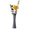 Contemporary Ceramic Textured Slim Hourglass Shape Table Vase Flower Holder